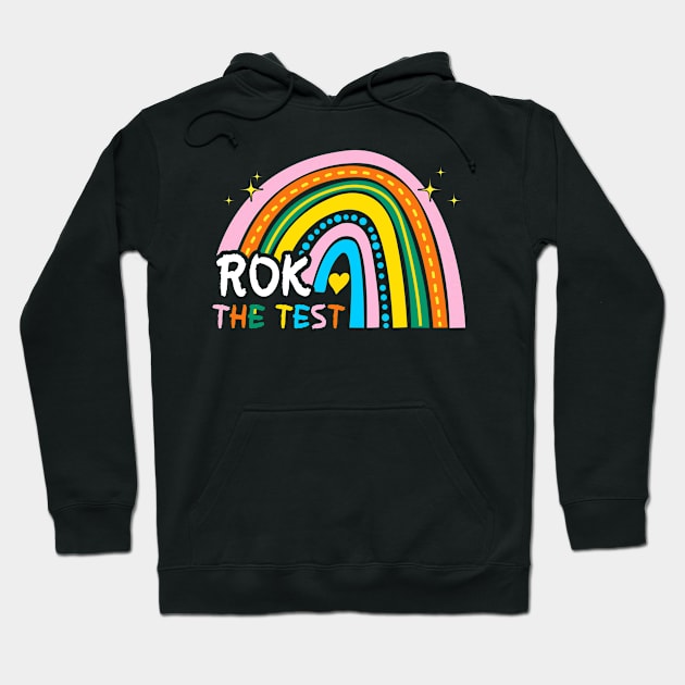 Rainbow Rock The Test Exam Testing Day Student Teacher Life Hoodie by calvinglory04